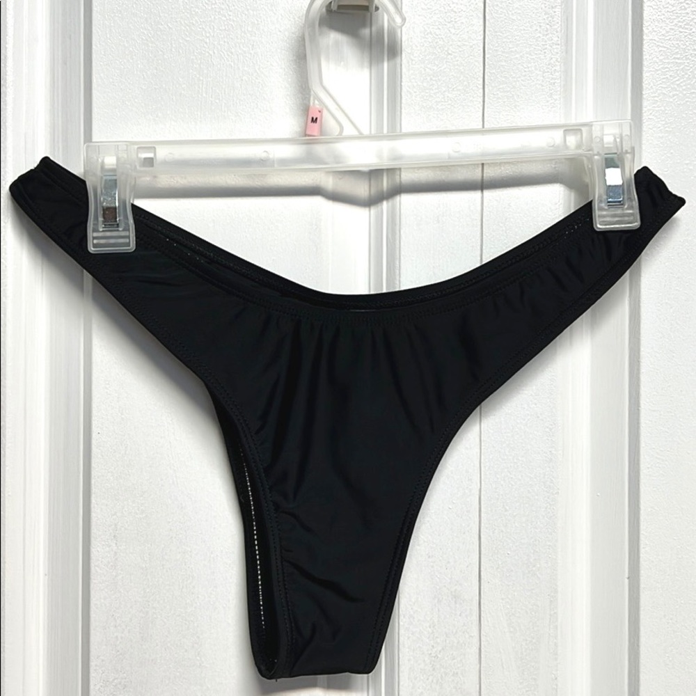 Zaful Swimwear Black High Rise Bikini Bottom Size 8